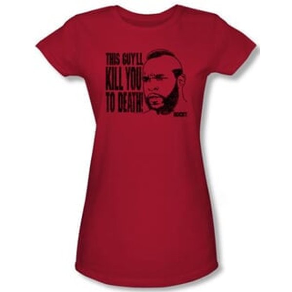 Rocky Juniors T-shirt Kill You To Death Clubber Lang Red Tee Shirt