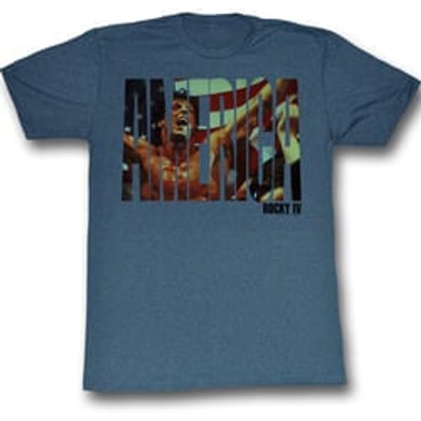 Rocky Shirt America Slate Blue Tee T-shirt