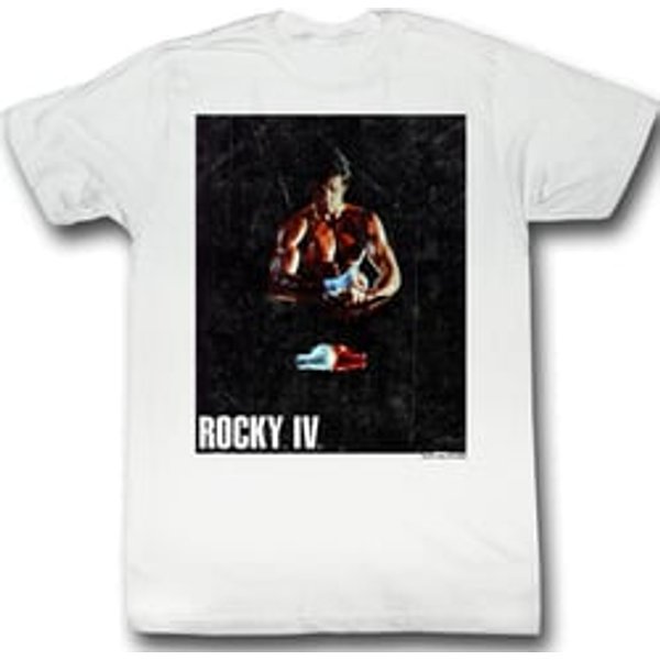 Rocky Shirt Binded White Portrait Tee T-shirt