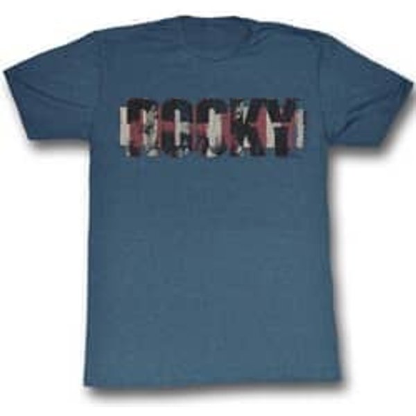Rocky Shirt Blocky Name Slate T-Shirt