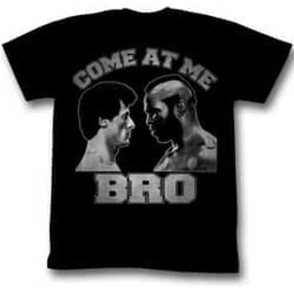 Rocky Shirt Come At Me Bro Black T-Shirt