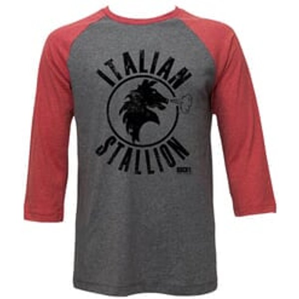 Rocky Shirt Raglan Italian Stallion Grey/Red Shirt
