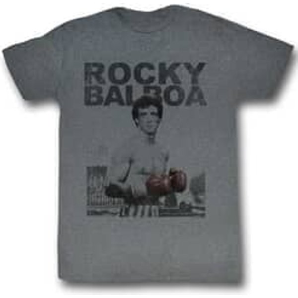 Rocky Shirt Red Gloves Charcoal Heather T-Shirt
