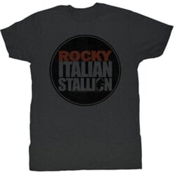 Rocky T-shirt Boxer Rocky Seal Adult Charcoal Tee Shirt