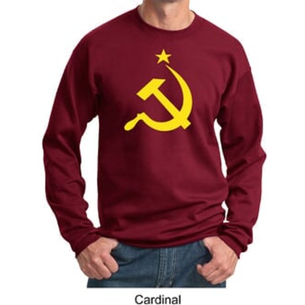 Russian Sweatshirt Hammer and Sickle USSR Adult Sweatshirt