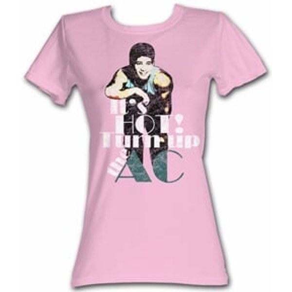 Saved By The Bell Juniors Shirt Turn It Up Pink Tee T-Shirt