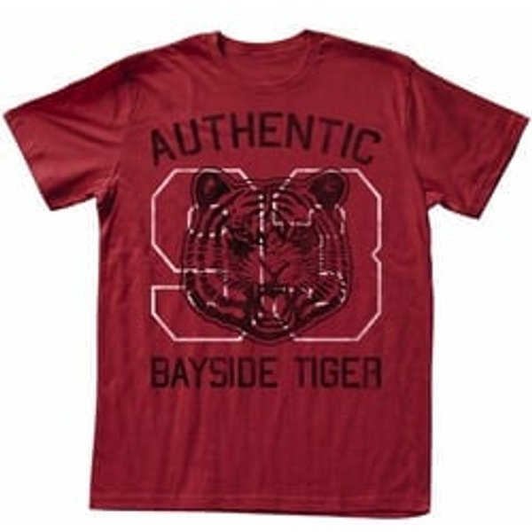 Saved By The Bell Shirt Authentic Adult Red Heather Tee T-Shirt