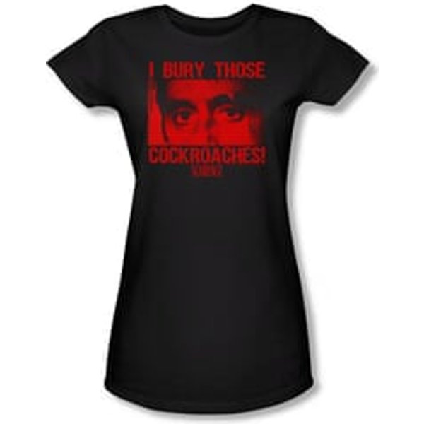 Scarface Shirt Juniors Cockroaches Black Tee T-Shirt