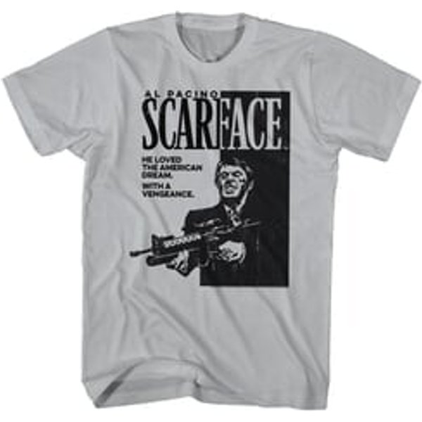 Scarface Shirt The American Dream Silver T-Shirt
