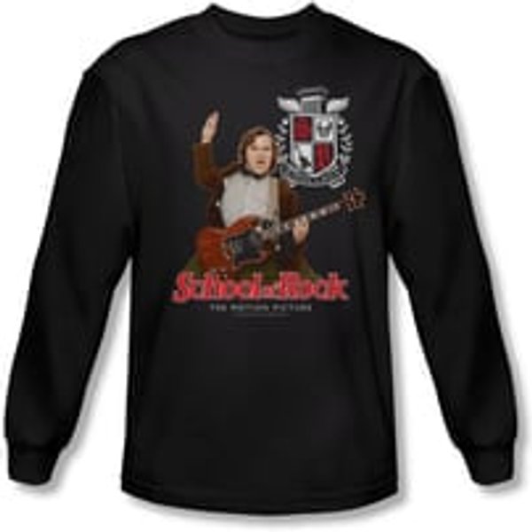 School Of Rock Shirt The Teacher Is In Long Sleeve Black Tee T-Shirt