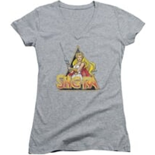 She-Ra Shirt Juniors V Neck Rough Ra Athletic Heather Tee T-Shirt