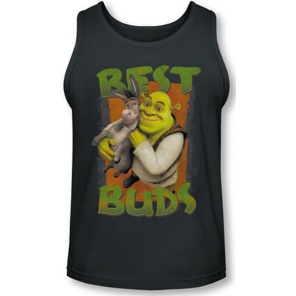 Shrek Tank Top Best Buds Charcoal Tanktop