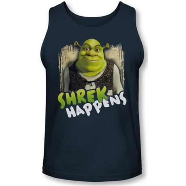 Shrek Tank Top Happens Navy Blue Tanktop