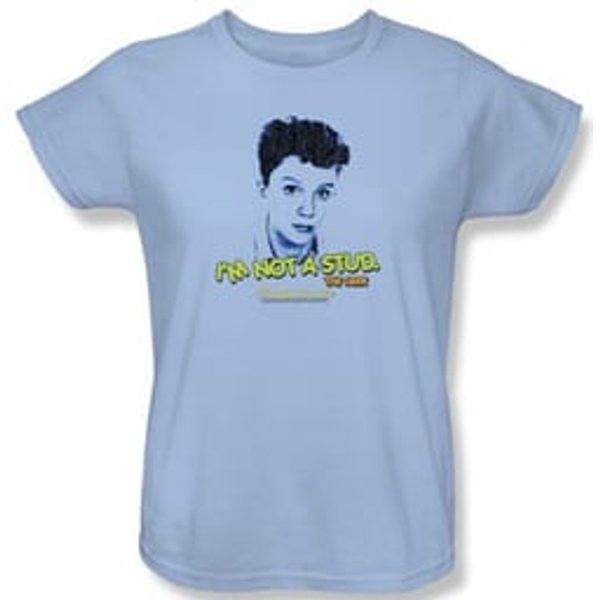Sixteen Candles Ladies T-shirt Movie Stud Light Blue Tee Shirt