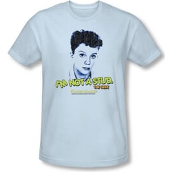 Sixteen Candles T-shirt Movie Stud Adult Light Blue Slim Fit Tee Shirt