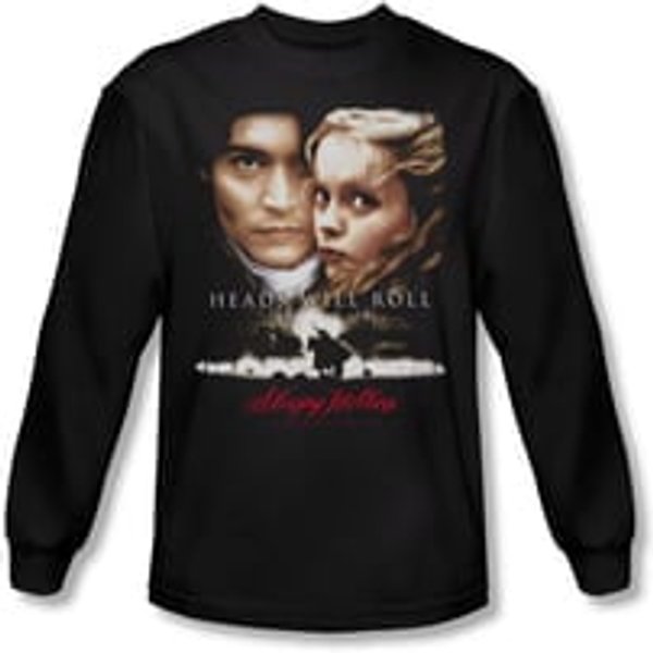 Sleepy Hollow Shirt Heads Will Roll Long Sleeve Black Tee T-Shirt