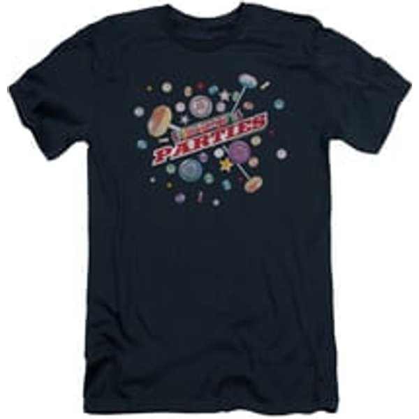 Smarties Shirt Slim Fit Parties Navy T-Shirt