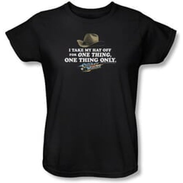 Smokey And The Bandit Ladies T-shirt Movie Hat Black Tee Shirt