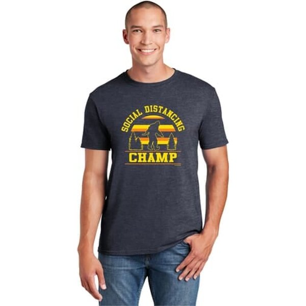 Social Distancing Champ Soft Style Unisex T-Shirt