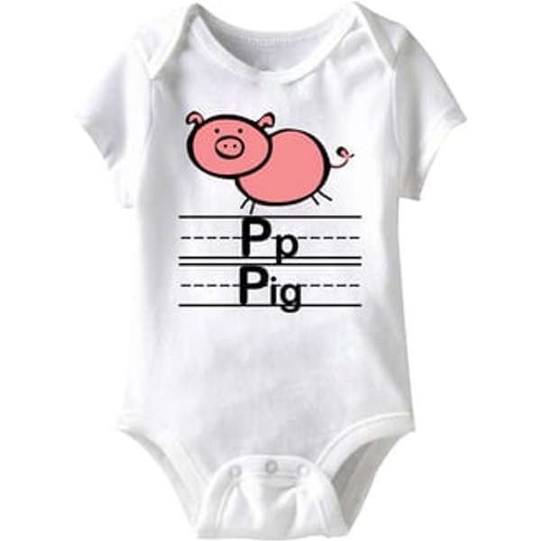 Spell That Funny Baby Romper White Infant Babies Creeper