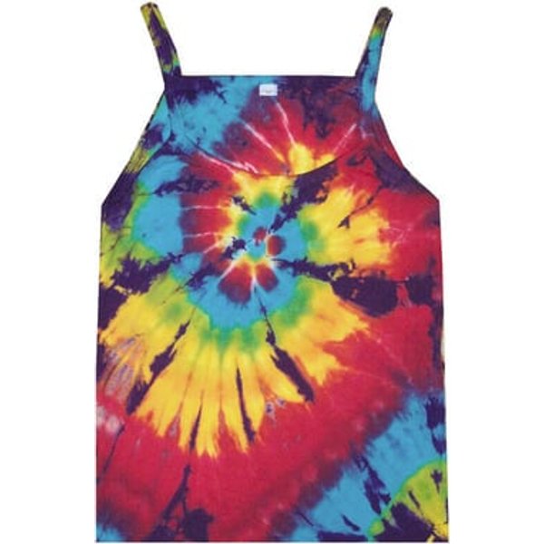 Spiral Adult Women Rainbow Tie Dye Tank Top