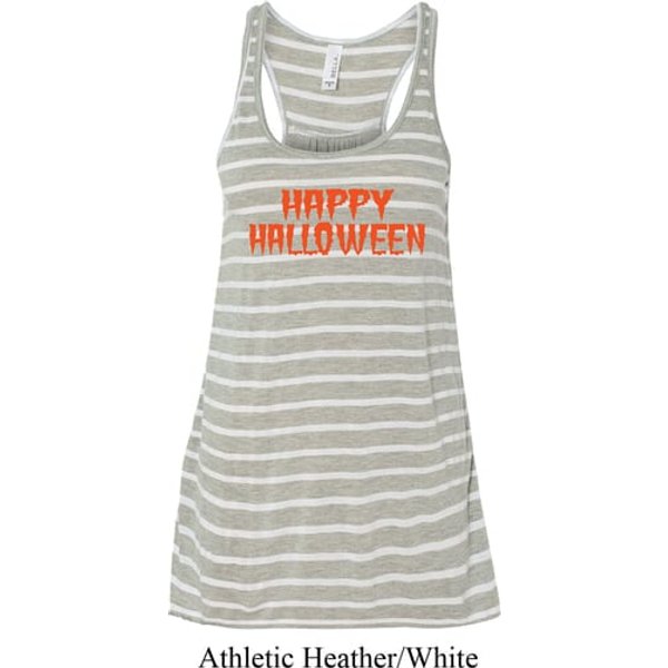 Spooky Happy Halloween Ladies Flowy Racerback