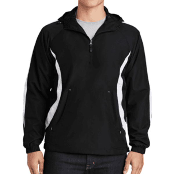 Sport Tek Jacket Colorblock Raglan Anorak Athletic Outerwear