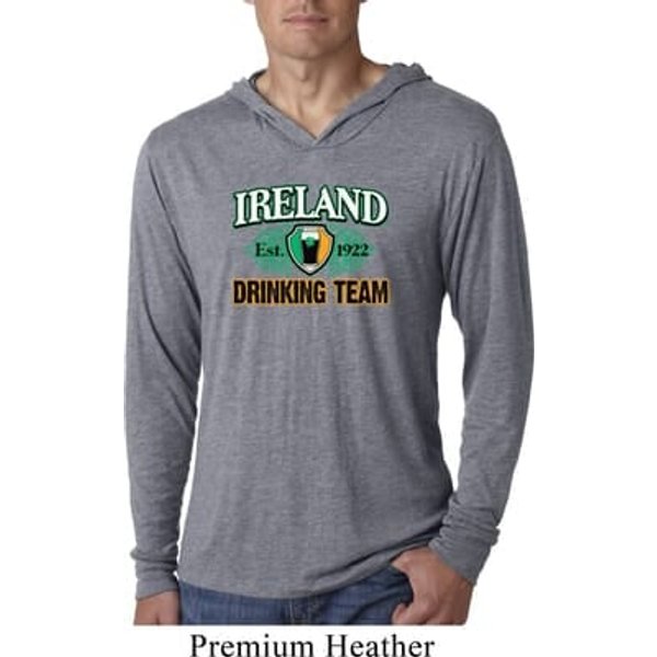 St Patrick's Day Ireland Drinking Team Lightweight Hoodie Shirt