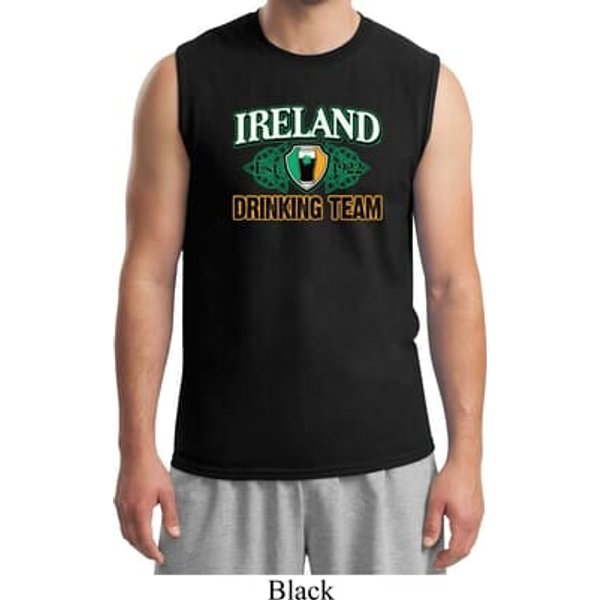 St Patrick's Day Ireland EST 1922 Drinking Team Mens Muscle Shirt