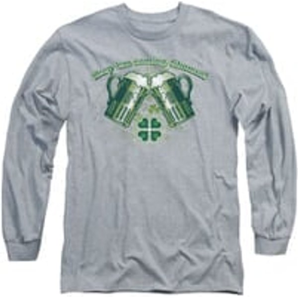 St. Patrick's Day Shirt Green Beer Long Sleeve Athletic Heather Tee T-Shirt