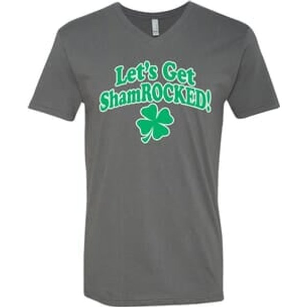 St Patricks Day Lets Get Shamrocked V-neck