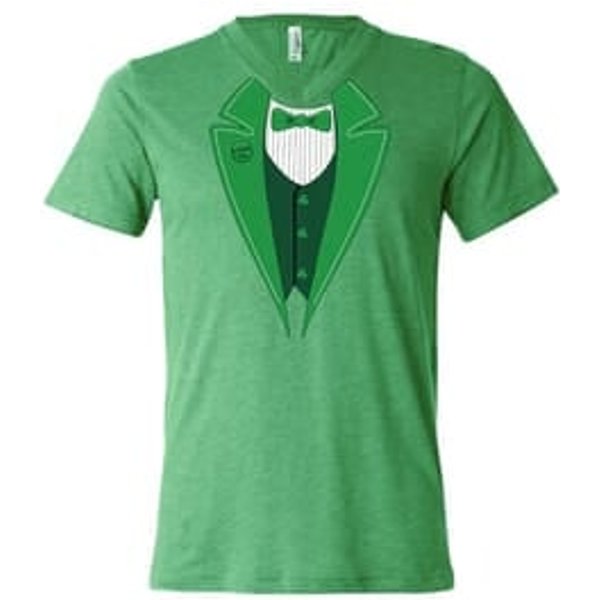 St Patricks Day Mens Shirt Irish Tuxedo Tri Blend V-neck Tee T-Shirt