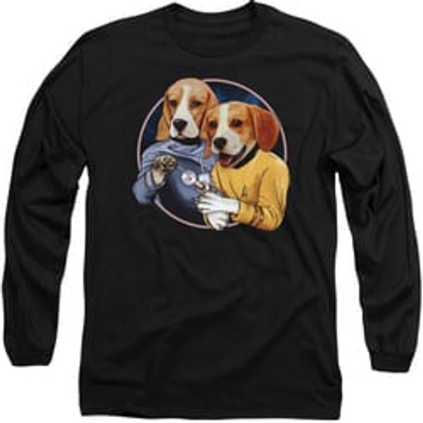 Unisex Star Trek Dogs Long Sleeve Adult T-shirt