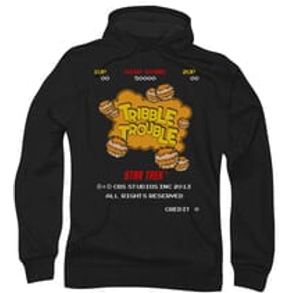 Star Trek Hoodie Tribble Trouble Arcade Black Sweatshirt Hoody