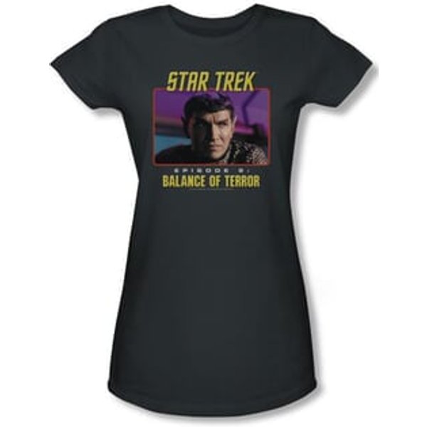 Star Trek Juniors Shirt Balance Of Terror Charcoal T-shirt Tee