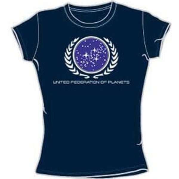 Star Trek Juniors T-shirt - United Federation Logo Navy Tee
