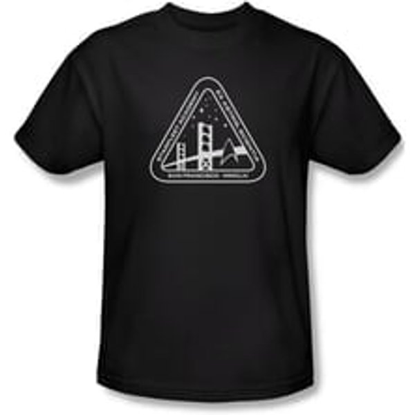 Star Trek Shirt Academy Logo Black T-Shirt