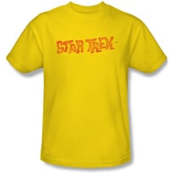 Star Trek Shirt Comic Logo Yellow T-Shirt