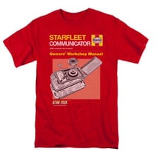 Star Trek Shirt Communicator Manual Red T-Shirt