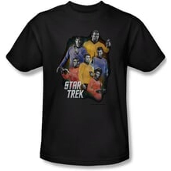 Star Trek Shirt Galaxy Glow Black T-Shirt