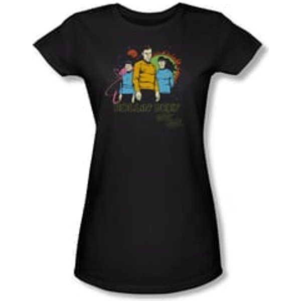 Star Trek Shirt Juniors Rollin Deep Black T-Shirt