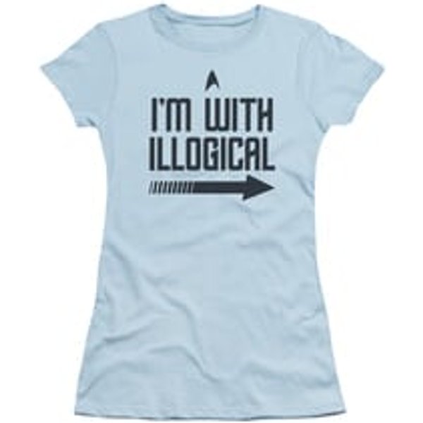 Star Trek Shirt Juniors With Illogical Light Blue T-Shirt