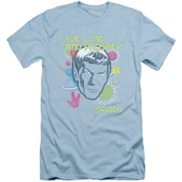 Star Trek Shirt Slim Fit Japanese Spock Light Blue T-Shirt
