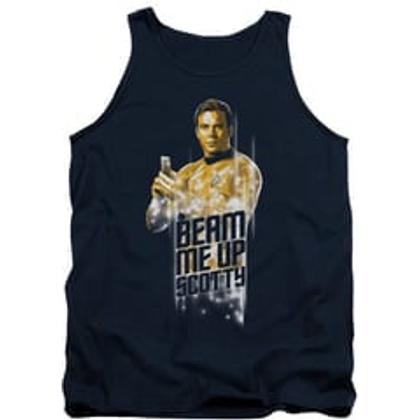 Star Trek Shirt Tank Top Beam Me Up Navy Tanktop