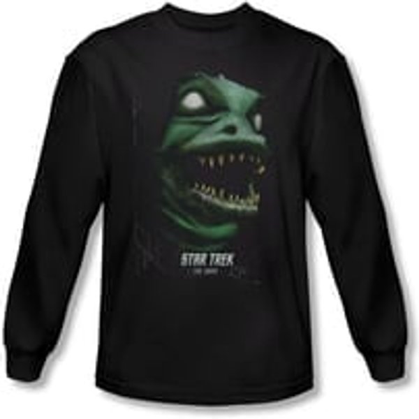 Star Trek Shirt The Gorn Long Sleeve Black Tee T-Shirt