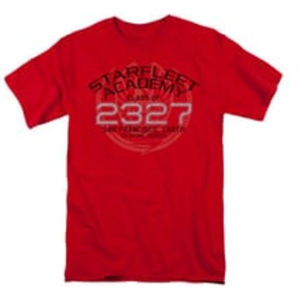 Star Trek - The Next Generation Shirt Picard Graduation Adult Red Tee T-Shirt