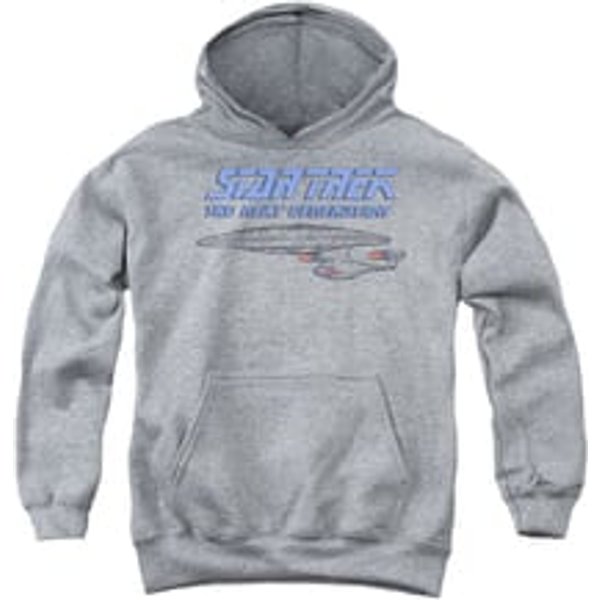 Star Trek - The Next Generation Youth Hoodie Distressed TNG Athletic Heather Kids Hoody