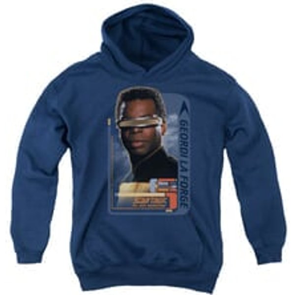 Star Trek - The Next Generation Youth Hoodie Geordi Laforge Navy Kids Hoody