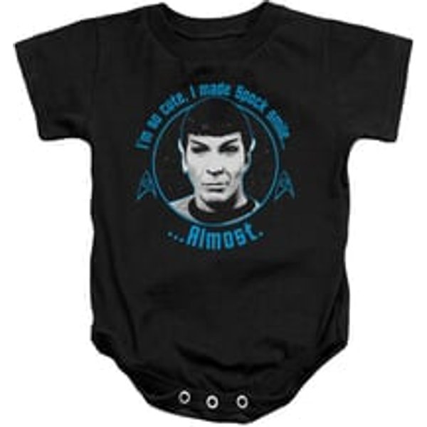 Star Trek - The Original Series Baby Romper Almost Smile Black Infant Babies Creeper