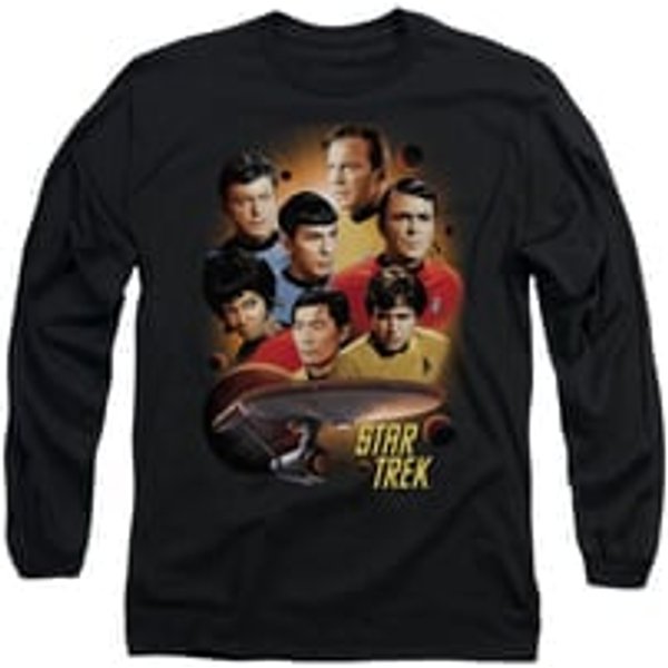 Star Trek - The Original Series Shirt Heart Of The Enterprise Long Sleeve Black Tee T-Shirt